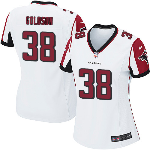 Women's Game Dashon Goldson Nike Jersey White Road - #38 NFL Atlanta Falcons